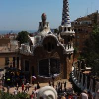 Barcelona, Park Güell, Häuschen.