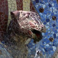 Barcelona, Park Güell, Relief.