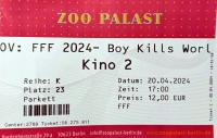 Kinokarte Boy Kills World.
