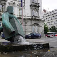 Brno, Kubusträgerstatue.