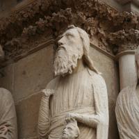 Detail der Kathedrale von Reims.