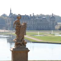 Blick auf Schloss Chantilly