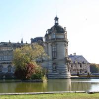 Blick auf Schloss Chantilly