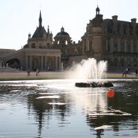 Blick auf Schloss Chantilly