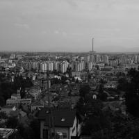 Braşov, Blick von der Zitadelle über die Stadt.