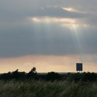 Dramatischer Himmel in Dänemark.