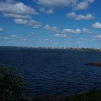 Blick auf Helsinki von Suomenlinna.