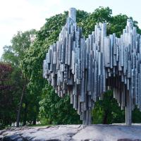 Sibeliusdenkmal in Helsinki.