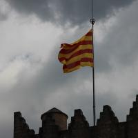 Ripoll, Katalonische Flagge.