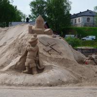 Sandskulpturen in Lappeenranta.