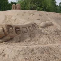 Sandskulpturen in Lappeenranta.