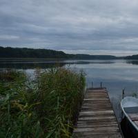 Lindow, Wutzsee: Blick mit Boot.