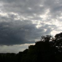 Trüber Himmel in Maisons-Laffitte.