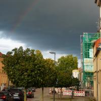 Neuruppin: Regenbogen.