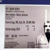 Eintrittskarte Pet Shop Boys, Arena East-Side-Gallery, Berlin, 06.07.2024