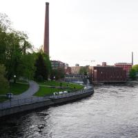 Flusskraftwerk von Tampere.
