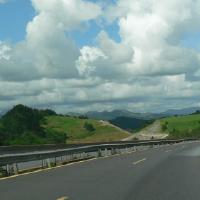 Gegend von der Autobahn.